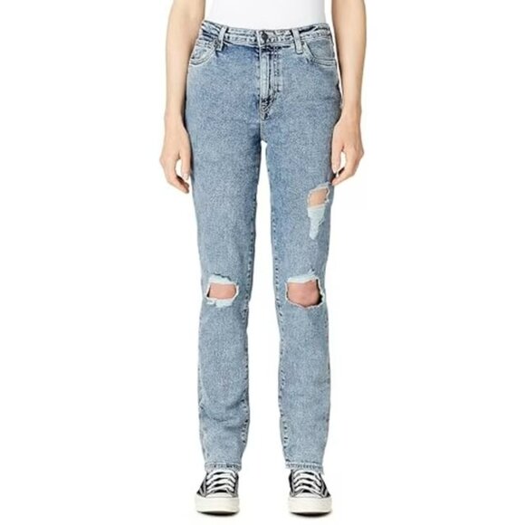 Buffalo by David Bitton Hi-Rise Straight/Jayden Stretch Jeans | Torn | Size 30 - Picture 1 of 4